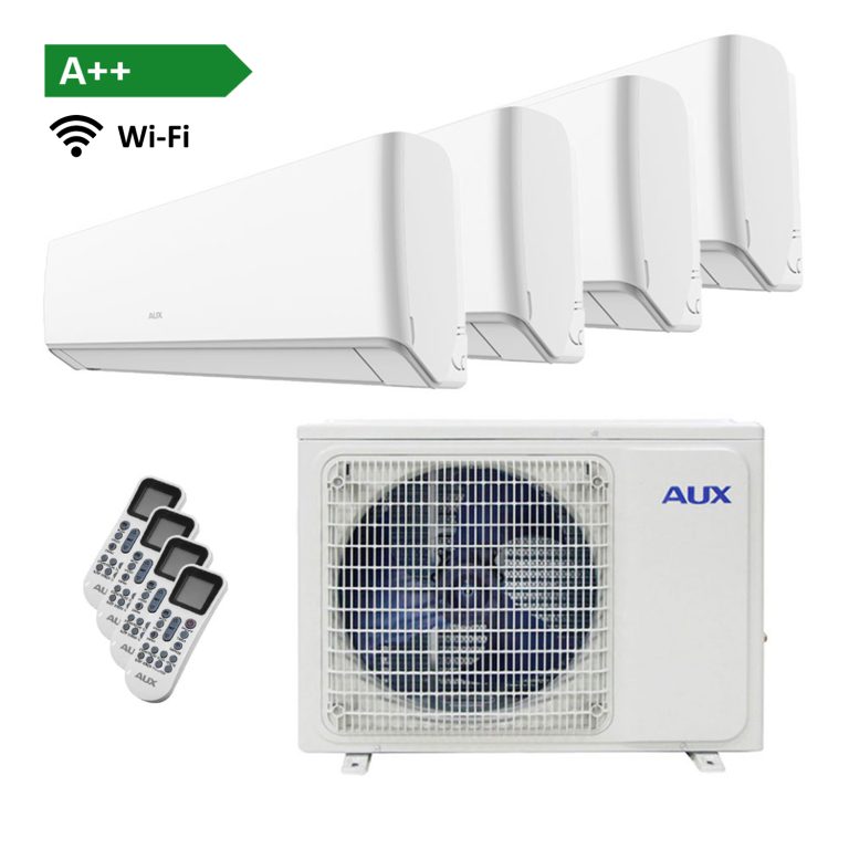 AUX Multi Split Unit Airco 12kW Met 4 Binnenunits White